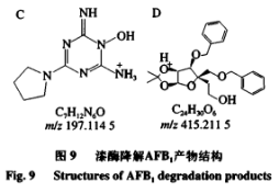 重組漆酶降解黃曲霉毒素B1分子對(duì)接分析及產(chǎn)物結(jié)構(gòu)解析（四）